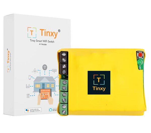 Tinxy 4 Node Smart WiFi Switch (Works with Alexa & Google)