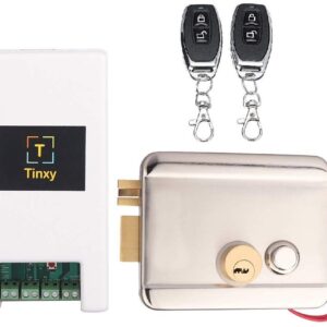 Tinxy Door Lock with WiFi Controller, Door Sensor and Remote Control (Works with Alexa & Google)