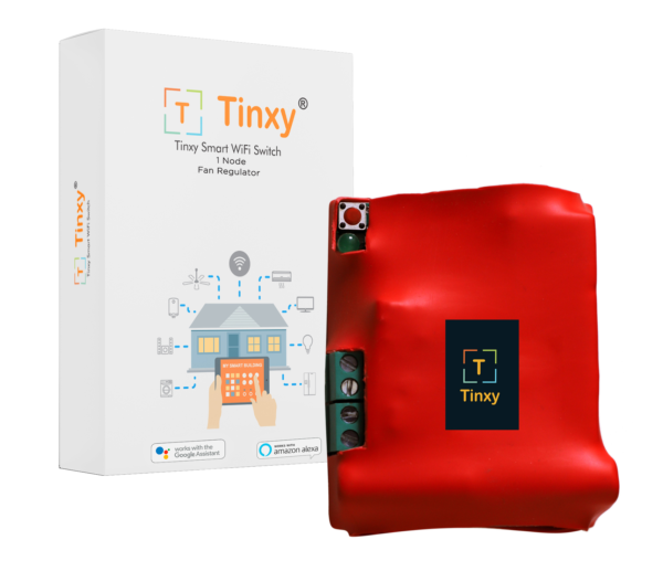Tinxy 1 Node Smart Fan Regulator. (Works with Alexa & Google)