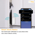 Tinxy EVA Door Sensor works with Tinxy Smart Switches (Works with Alexa & Google)