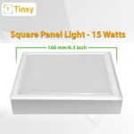 Smart 15 Watts 3 in 1 Square Surface Ceiling Color Changing Light (Cool White/Warm White/Natural White)